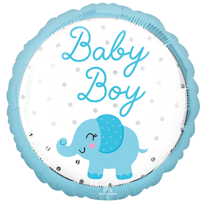 А 18"/45 см BABY BOY Слоник голубой