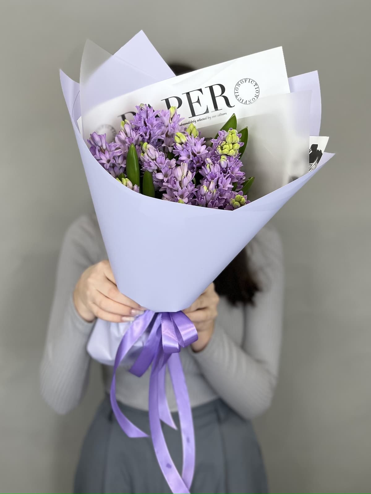 Букет из гиацинтов "Purple star" L Жукова