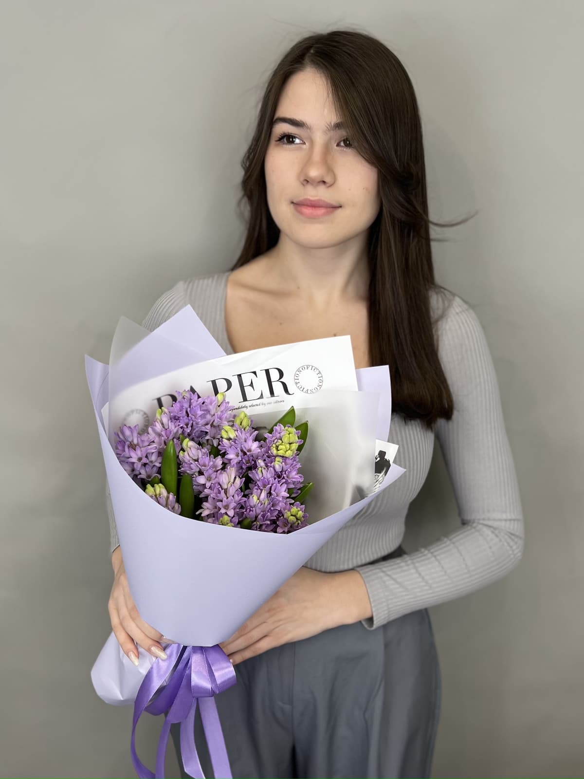 Букет из гиацинтов "Purple star" L Жукова