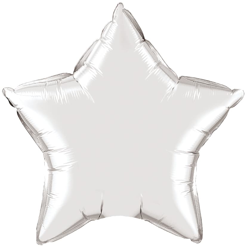 Ф Б/РИС 4" ЗВЕЗДА Металлик Silver / 10 см