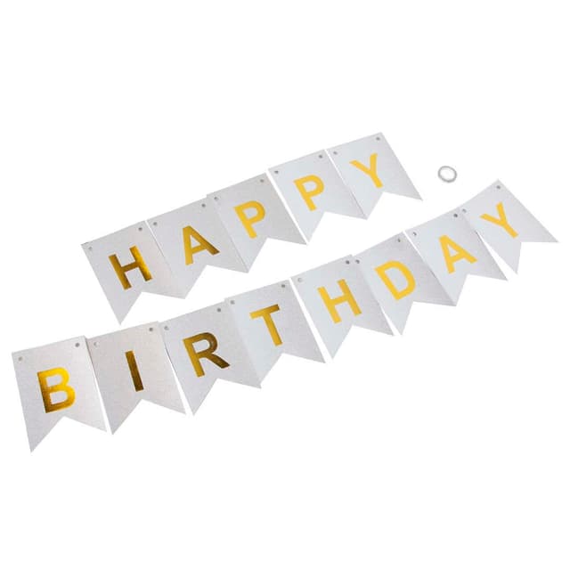 Гирлянда Флажки, Happy Birthday, Серебро/Золото, Металлик, с блестками, 350 см, 17*12 см Гирлянда Флажки, Happy Birthday, Серебро/Золото, Металлик, с блестками, 350 см, 17*12 см