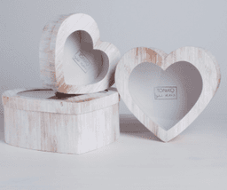 Коробка-сердеце с PVC «Только для тебя», 22 х 20 х 9 см