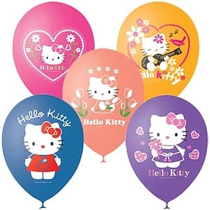 M 12"/30см Пастель+Декоратор (шелк) 1 ст. 3 цв. рис Hello Kitty M 12"/30см Пастель+Декоратор (шелк) 1 ст. 3 цв. рис Hello Kitty