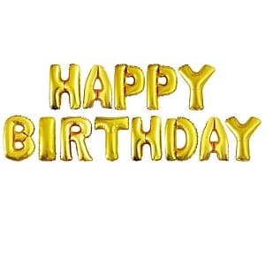Набор шаров-букв (16"/41см) Happy Birth Day.золото Набор шаров-букв (16"/41см) Happy Birth Day.золото