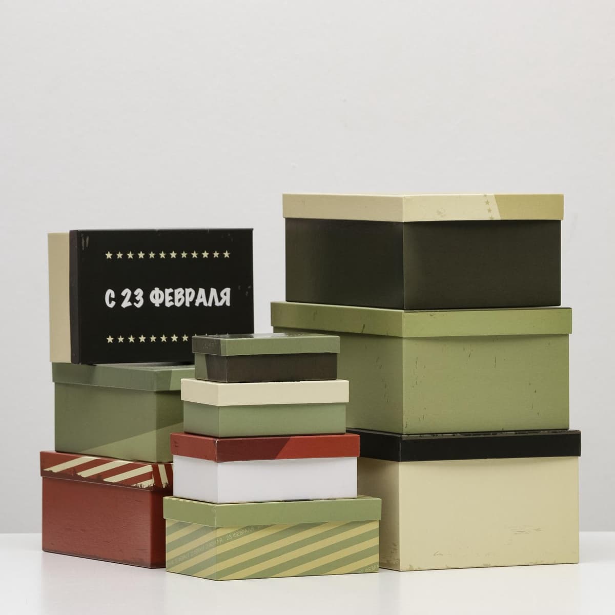 Подарочная коробка «23 февраля», 15 х 9,5 х 6 см