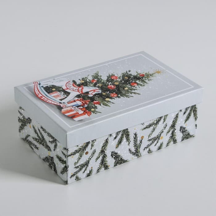 Подарочная коробка "Акварельный" 20 x 12,5 x 7,5 см