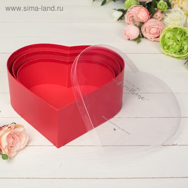 Подарочная коробка , красная M, 25 х 23 х 9 см Подарочная коробка , красная M, 25 х 23 х 9 см