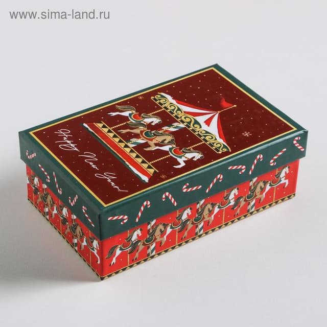 Подарочная коробка "Новогодние истории" 15 x 9,5 x 5,5 см Подарочная коробка "Новогодние истории" 15 x 9,5 x 5,5 см