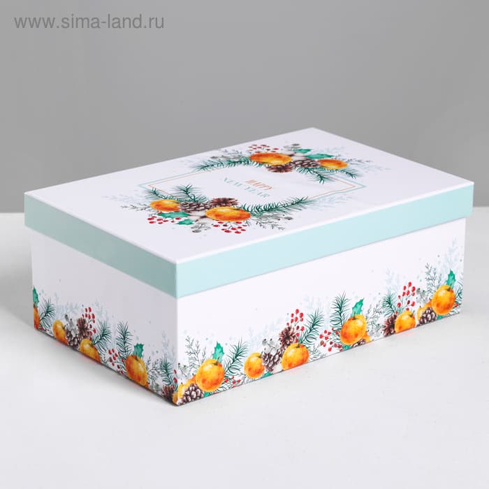 Подарочная коробка "Новогодний" 26 x 17 x 10,5 см