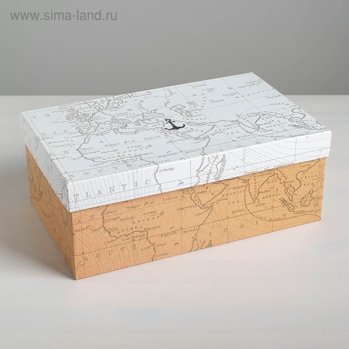 Подарочная коробка « Путешествуй», 32.5 x 20 x 12.5 см