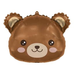 Шар (23"/58см) Фигура, Голова, Милый Медведь