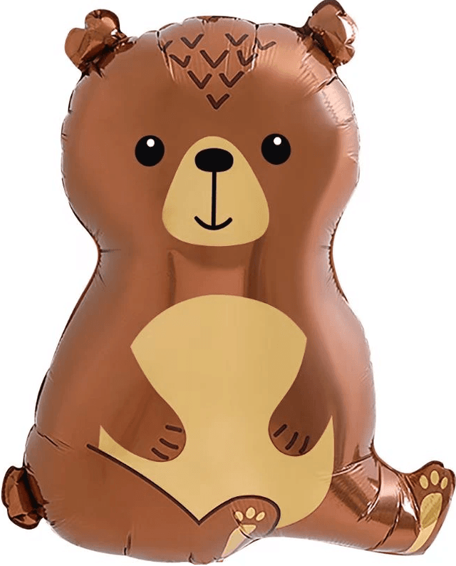 Шар (26''/66 см) Фигура, Лесной Медведь Шар (26''/66 см) Фигура, Лесной Медведь