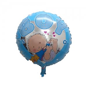 Шар фольга Круг It's a Boy с гелием 45 см