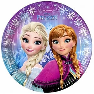 Тарелка 23см Холодное сердце.Северное сияние /8шт Тарелка 23см Холодное сердце.Северное сияние /8шт