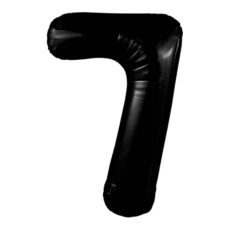 Цифры 100 см черный блеск Slim 7