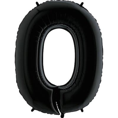 Цифры 100 см черные 0
