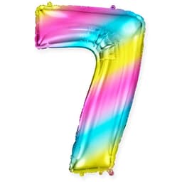 Цифры 100 см диагональная радуга, градиент 7