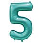 Цифры 100 см тиффани Slim Сатин Teal 5