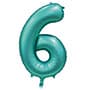 Цифры 100 см тиффани Slim Сатин Teal 6 Цифры 100 см тиффани Slim Сатин Teal 6