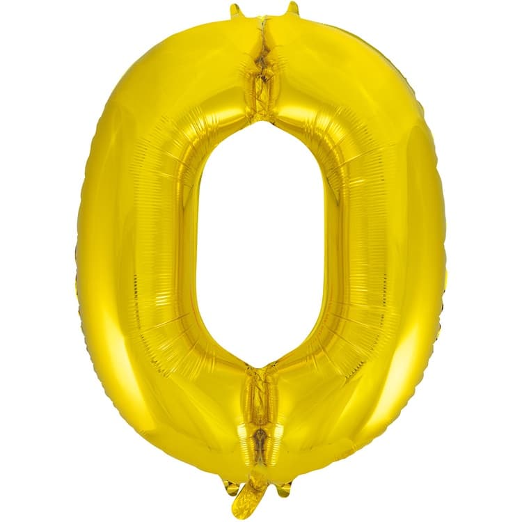 Цифры 100 см золото 0
