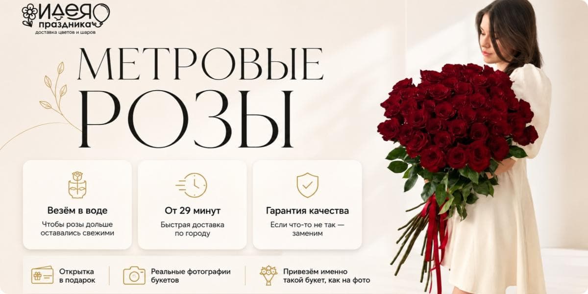 Метровые розы null Метровые розы