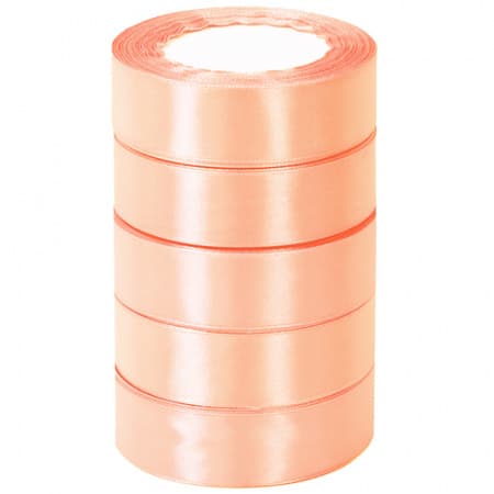 А Лента атласная 2,5см*25Y, 07 Персиковая т.м 5/300 А Лента атласная 2,5см*25Y, 07 Персиковая т.м 5/300
