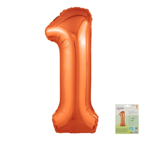 Цифра 100 см 1 Папайя Slim Цифра 100 см 1 Папайя Slim