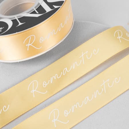 Лента декоративная "Romantik" 2,5см*25Y Песочная 243