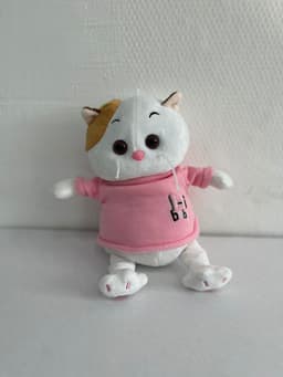 Мягкая игрушка "Котик в розовой кофте" , 21 см