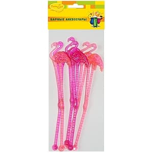 Палочки для коктейля Фламинго 6шт Палочки для коктейля Фламинго 6шт
