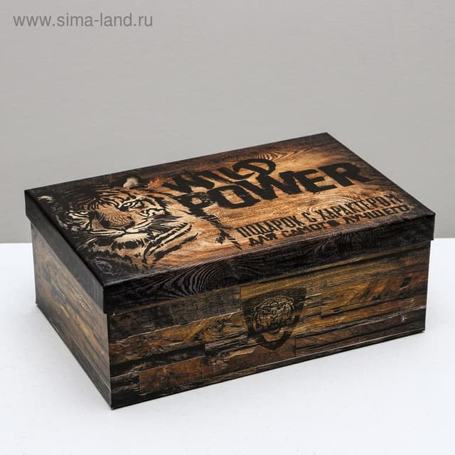 Подарочная коробка « Ящики », 28 x 18.5 x 11.5 см Подарочная коробка « Ящики », 28 x 18.5 x 11.5 см