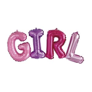Шар (43''/109 см) Фигура,надпись Girl,разноцветн. (только воздухом) Шар (43''/109 см) Фигура,надпись Girl,разноцветн. (только воздухом)