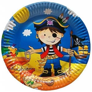 Тарелка бум Маленький пират 23см/6шт/ Тарелка бум Маленький пират 23см/6шт/