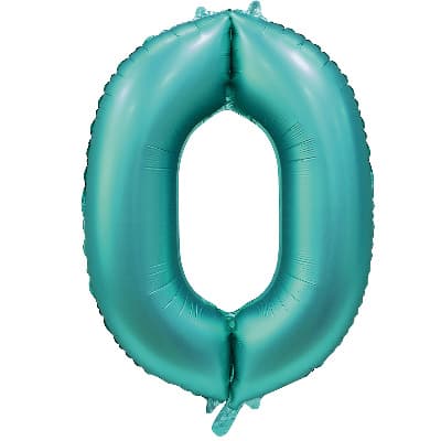 Цифры 100 см тиффани Slim Сатин Teal 0 Цифры 100 см тиффани Slim Сатин Teal 0