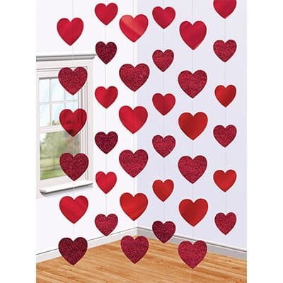 Украшение на дверь Сердце красное 2,1м Украшение на дверь Сердце красное 2,1м